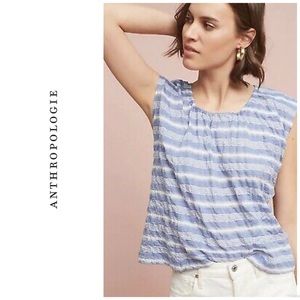 Anthropologie Liam of York Zahra striped top - chambray